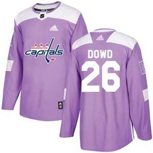 Men's Washington Capitals #26 Nic Dowd Adidas Fights Cancer Practice Purple Jersey Dzhi